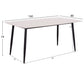 ΤΡΑΠΕΖΙ RAVEN HM18150.01 ΚΕΡΑΜΙΚΟ TOP ΛΕΥΚΟ ΜΑΡΜΑΡΟ-ΜΑΥΡΟ ΜΕΤΑΛΛΟ 160x80x74Υεκ.