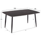ΤΡΑΠΕΖΙ RAVEN HM18150.02 ΚΕΡΑΜΙΚΟ TOP ΜΕ ΟΨΗ ΜΑΥΡΟ ΜΑΡΜΑΡΟ 160x80x74Υεκ.