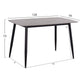 ΤΡΑΠΕΖΙ RAVEN HM9854.13 ΚΕΡΑΜΙΚΟ TOP ΓΚΡΙ ΜΑΡΜΑΡΟ-ΜΑΥΡΟ ΜΕΤΑΛΛΟ 120x70x73Υεκ.
