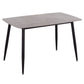 ΤΡΑΠΕΖΙ RAVEN HM9854.13 ΚΕΡΑΜΙΚΟ TOP ΓΚΡΙ ΜΑΡΜΑΡΟ-ΜΑΥΡΟ ΜΕΤΑΛΛΟ 120x70x73Υεκ.