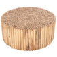 ΤΡΑΠΕΖΙ ΣΑΛΟΝΙΟΥ ΣΤΡΟΓΓΥΛΟ COOTER HM9862 ΚΛΑΔΙΑ TEAK-ΦΥΣΙΚΟ Φ100x40Υεκ.
