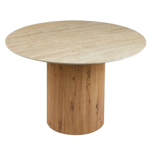 ΤΡΑΠΕΖΙ ΤΡΑΠΕZΑΡΙΑΣ TWIL HM18324 ΚΕΡΑΜΙΚΟ TOP ΟΨΗ ΤΡΑΒΕΡΤΙΝΑΣ-MDF ΒΑΣΗ Φ126x77Υεκ