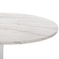 ΤΡΑΠΕΖΙ ΤΡΑΠΕΖΑΡΙΑΣ ROLLO HM9422.11 ΣΤΡΟΓΓΥΛΟ WHITE MARBLE Φ120x74Yεκ.