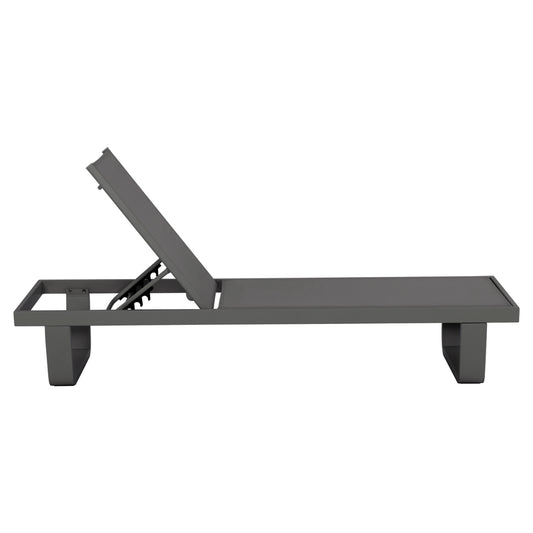 ΞΑΠΛΩΣΤΡΑ ΑΛΟΥΜΙΝΙΟΥ ΜΕ ΥΦΑΣΜΑ TESLIN RICKON HM6292.01 ΣΕ ΓΚΡΙ 198x61,5x97Υεκ.