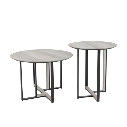 COMBO COFFEE TABLE SONOMA DECAPE ΜΑΥΡΟ D60xH40cm