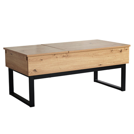 SERVE COFFEE TABLE ΦΥΣΙΚΟ ΜΑΥΡΟ 109x55xH46cm