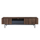 GROOVES TV STAND 2ΠΟΡΤΕΣ 2ΣΥΡΤΑΡΙΑ WOTAN OAK ΓΚΡΙ 180x40xH50cm