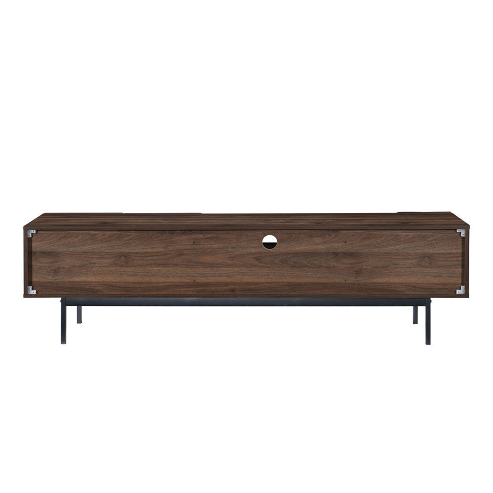 GROOVES TV STAND 2ΠΟΡΤΕΣ 2ΣΥΡΤΑΡΙΑ WOTAN OAK ΓΚΡΙ 180x40xH50cm