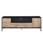 BLACKBIRD TV STAND RIVIERA OAK ΜΑΥΡΟ 160x40,5xH58cm