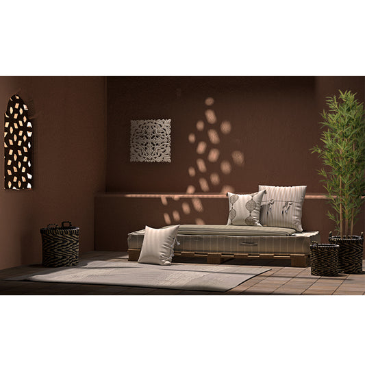 MAROCAIN ΣΤΡΩΜΑ BEIGE ΛΕΥΚΟ 90x20xH200cm
