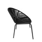 CASABLANCA ΚΑΡΕΚΛΑ ΜΑΥΡΟ 70x60xH81,5cm