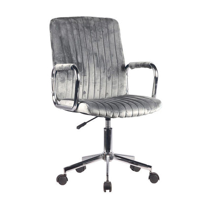 GLAM ΚΑΡΕΚΛΑ ΓΡΑΦΕΙΟΥ ΓΚΡΙ 52x64xH93/103cm