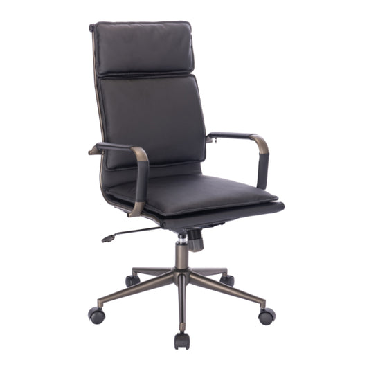 ELITE ΚΑΡΕΚΛΑ ΓΡΑΦΕΙΟΥ ΜΑΥΡΟ GUN 54x64xH103/109,5cm