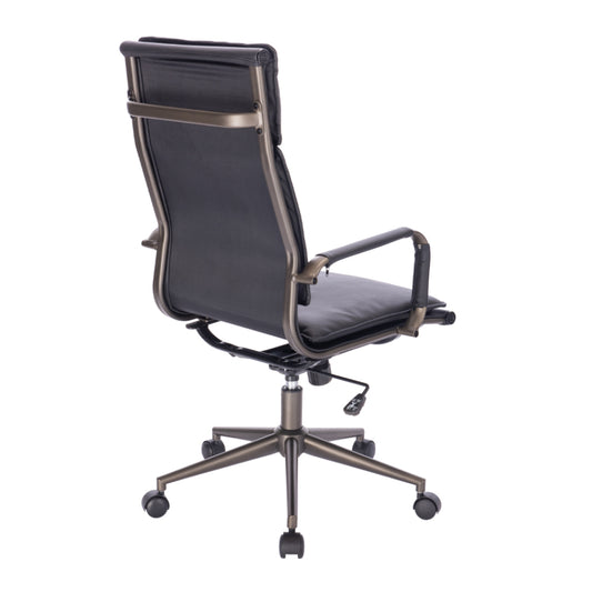 ELITE ΚΑΡΕΚΛΑ ΓΡΑΦΕΙΟΥ ΜΑΥΡΟ GUN 54x64xH103/109,5cm