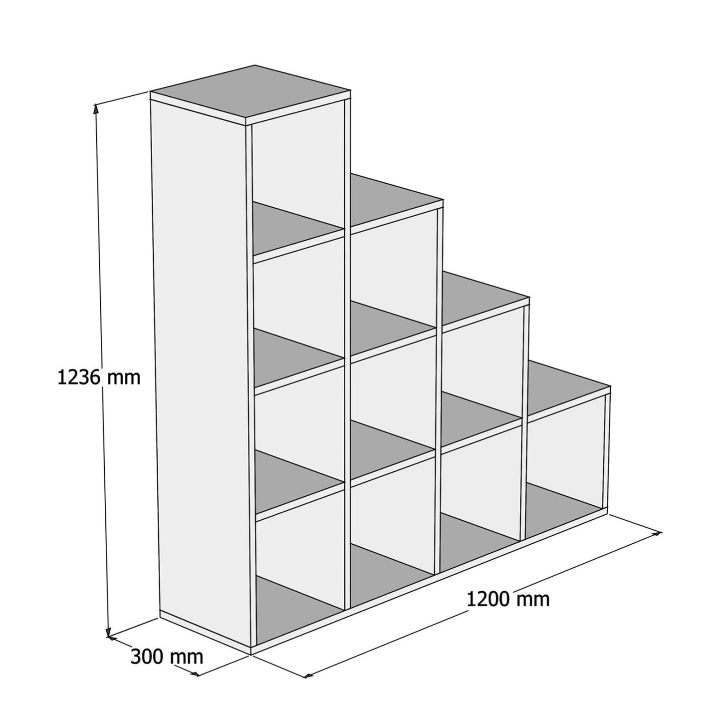 ΒΙΒΛΙΟΘΗΚΗ ΜΕΛΑΜΙΝΗΣ SCALE SONΟMA 120x30x123,6Υεκ.HM9238.12