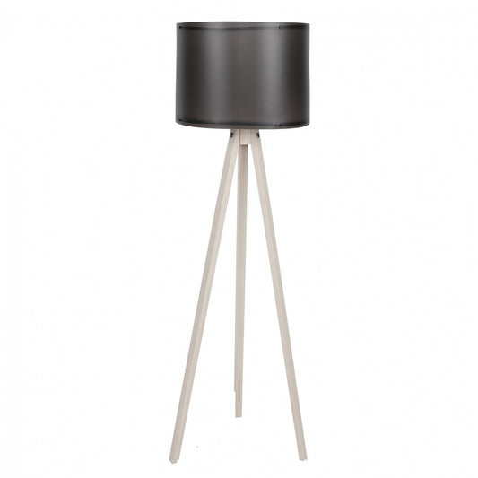 ΦΩΤΙΣΤΙΚΟ ΔΑΠΕΔΟΥ ΞΥΛΙΝΟ CAGNEY ΕΚΡΟΥ ΜΕ ΜΑΥΡΟ ΚΑΠΕΛΟ HM7272.17 Φ38x145 εκ.