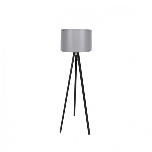 ΦΩΤΙΣΤΙΚΟ ΔΑΠΕΔΟΥ ΞΥΛΙΝΟ CAGNEY ΜΑΥΡΟ ΜΕ ΓΚΡΙ ΚΑΠΕΛΟ HM7272.11 Φ38x145 εκ.