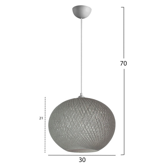 ΦΩΤΙΣΤΙΚΟ ΟΡΟΦΗΣ ΓΚΡΙ Φ30Χ70Υεκ. HM7625.01