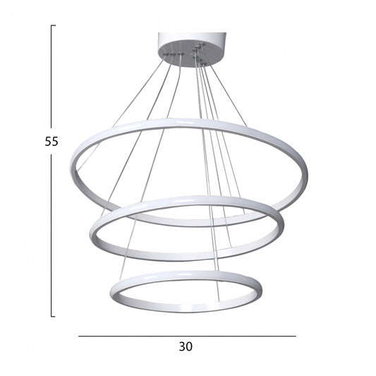 ΦΩΤΙΣΤΙΚΟ ΟΡΟΦΗΣ LED ΛΕΥΚΟ HM7510.01 30x28x55 εκ.