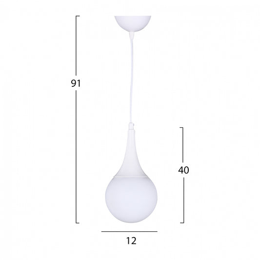 ΦΩΤΙΣΤΙΚΟ ΟΡΟΦΗΣ ΛΕΥΚΟ HM7517.03 12x91 εκ.