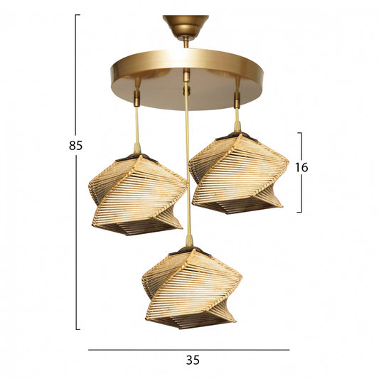 ΦΩΤΙΣΤΙΚΟ ΟΡΟΦΗΣ ΣΕ ΦΥΣΙΚΟ ΧΡΩΜΑ HM7493.02 35x35x85 εκ.