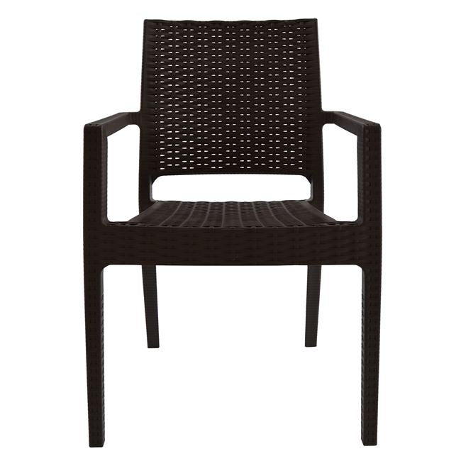 ΚΑΡΕΚΛΑ ΜΕ ΜΠΡΑΤΣΑ KAGANU DARK BROWN HM5134.09 57x55,5x89 εκ.