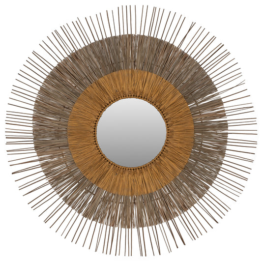 ΚΑΘΡΕΠΤΗΣ ΜΕ ΠΛΑΙΣΙΟ MENDONG GRASS Φ105εκ ΣΕ ΧΡΩΜΑ ΦΥΣΙΚΟ ΧΡΥΣΟ HM7798