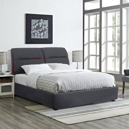 ΚΡΕΒΑΤΙ KENDRA ΔΙΠΛΟ 150x200 εκ.
ΜΕ ΥΦΑΣΜΑ ΓΚΡΙ ΚΑΙ ΚΟΚΚΙΝΗ ΡΙΓΑ HM562