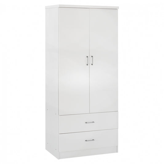 ΝΤΟΥΛΑΠΑ 2ΦΥΛΛΗ REINA ME 2 ΣΥΡΤΑΡΙΑ HM338.05 ΛΕΥΚΗ 80Χ42,5Χ180,5Υ εκ.