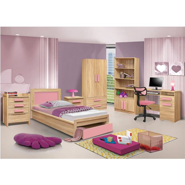 ΝΤΟΥΛΑΠΑ 2ΦΥΛΛΗ PLAYROOM SONAMA-ΡΟΖ HM335+HM336.02 80X50X180εκ.