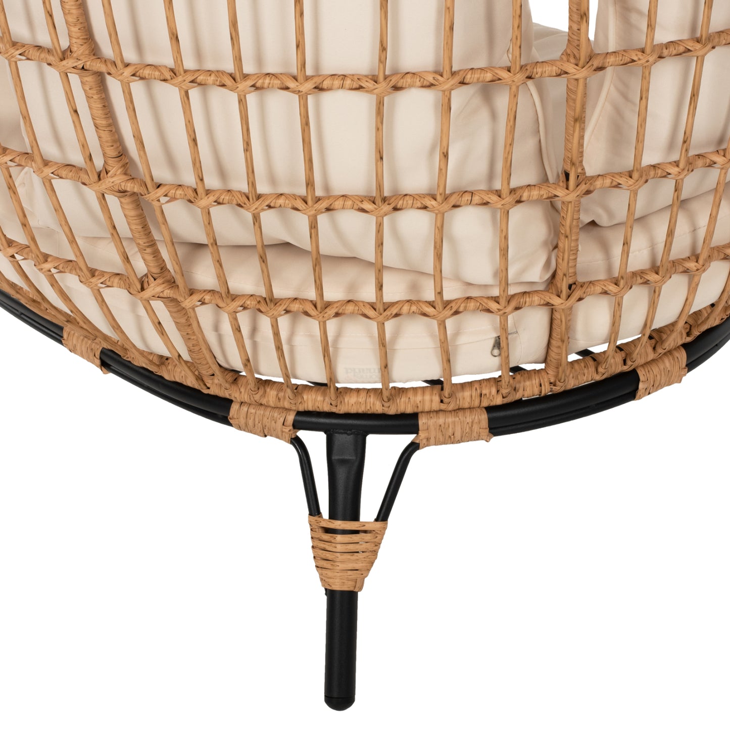 ΠΟΛΥΘΡΟΝΑ ΦΩΛΙΑ MIAMI 2 ΑΤΟΜΩΝ ΤΥΠΟΥ RATTAN HM5870.01 130x80x157 εκ.