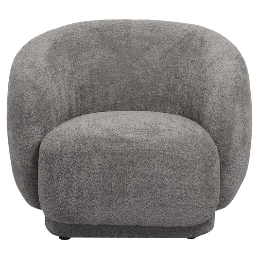 ΠΟΛΥΘΡΟΝΑ KARPEN HM9600.01 ΓΚΡΙ ΜΠΟΥΚΛΕ ΥΦΑΣΜΑ 93x87x78Υ εκ.