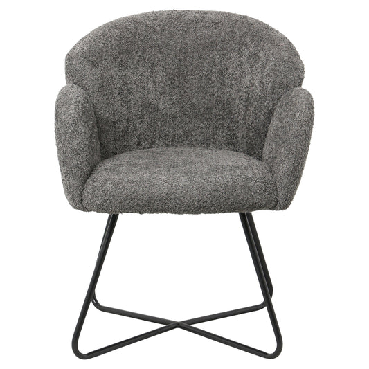 ΠΟΛΥΘΡΟΝΑ HARNIS HM9603.01 ΓΚΡΙ ΜΠΟΥΚΛΕ-ΜΑΥΡΑ ΜΕΤΑΛ.ΠΟΔΙΑ ΧΙΑΣΤΙ 82x62x72Υεκ