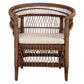 ΠΟΛΥΘΡΟΝΑ MALAWI HM9635.01 ΞΥΛΟ ΜΑΟΝΙ ΜΕ RATTAN ΚΑΦΕ-ΛΕΥΚΟ ΜΑΞΙΛΑΡΙ 80x70x86Υεκ.