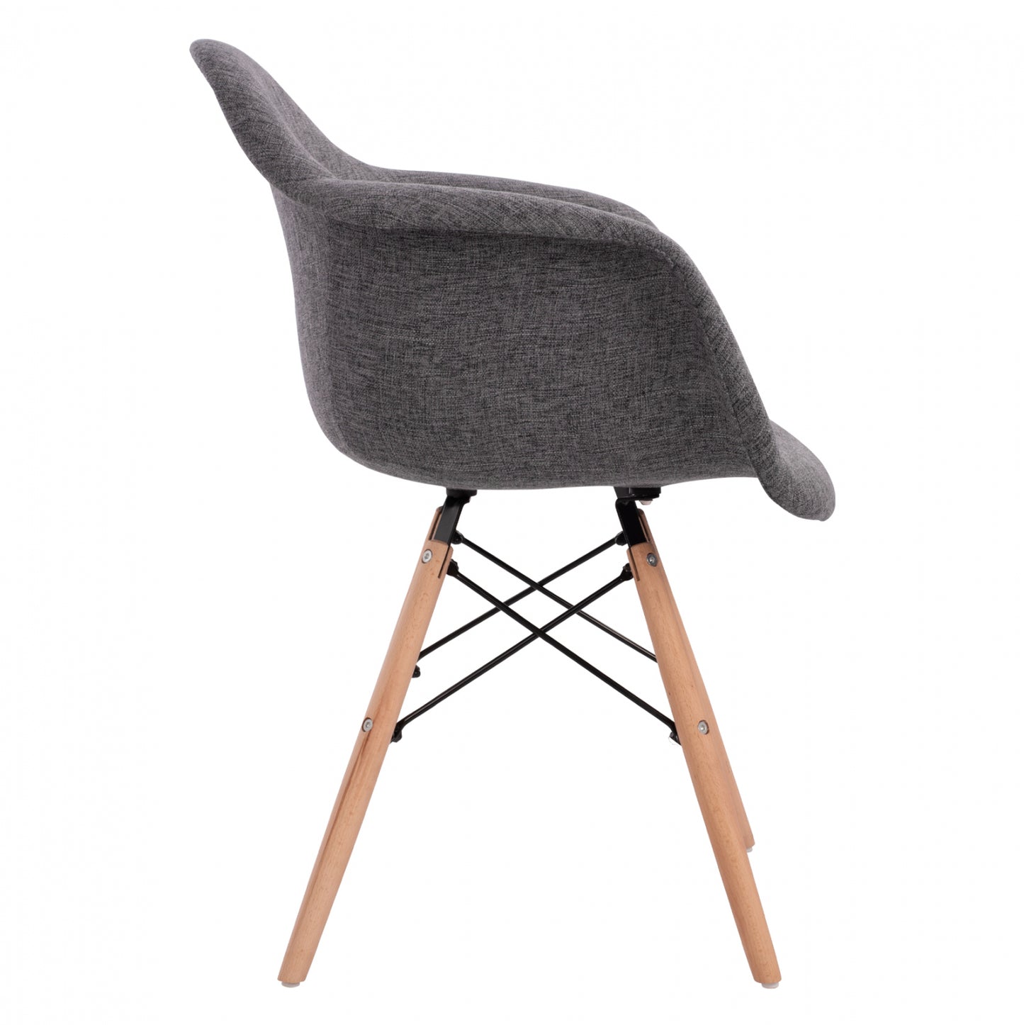 ΠΟΛΥΘΡΟΝΑ ΜΕ ΞΥΛΙΝΑ ΠΟΔΙΑ & ΜΕ ΥΦΑΣΜΑ ΓΚΡΙ MIRTO HM005.60 63x57x81 εκ.