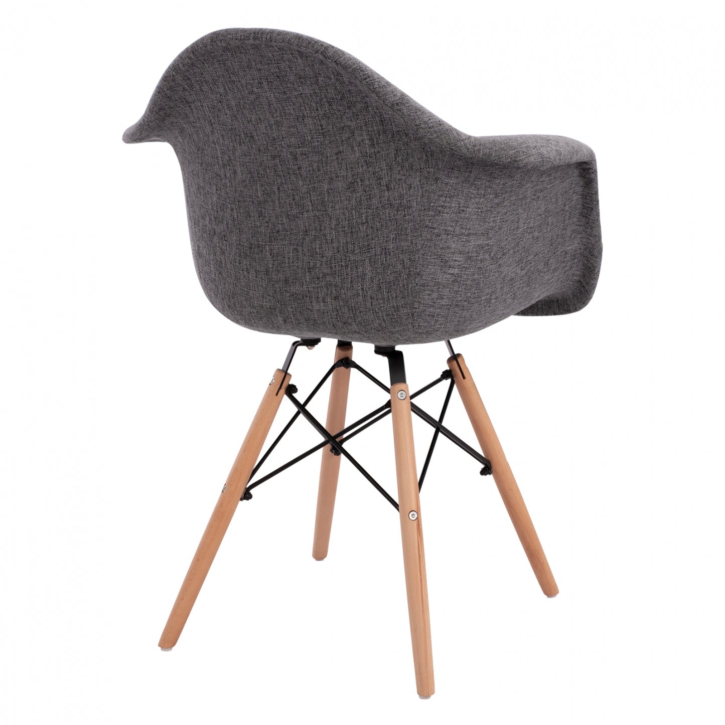 ΠΟΛΥΘΡΟΝΑ ΜΕ ΞΥΛΙΝΑ ΠΟΔΙΑ & ΜΕ ΥΦΑΣΜΑ ΓΚΡΙ MIRTO HM005.60 63x57x81 εκ.