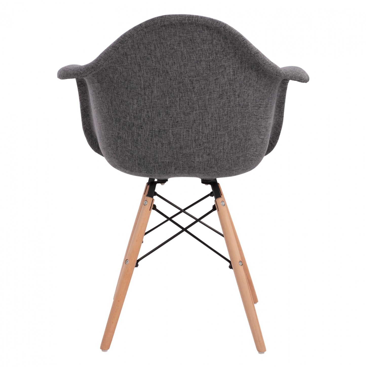 ΠΟΛΥΘΡΟΝΑ ΜΕ ΞΥΛΙΝΑ ΠΟΔΙΑ & ΜΕ ΥΦΑΣΜΑ ΓΚΡΙ MIRTO HM005.60 63x57x81 εκ.