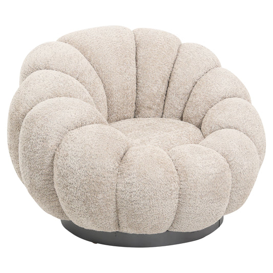 ΠΟΛΥΘΡΟΝΑ ΠΕΡΙΣΤΡΕΦΟΜΕΝΗ GRYMM HM9601.08 ΜΠΕΖ ΜΠΟΥΚΛΕ-ΜΑΥΡΗ ΜΕΤΑΛ.ΒΑΣΗ 90x93x65Υεκ