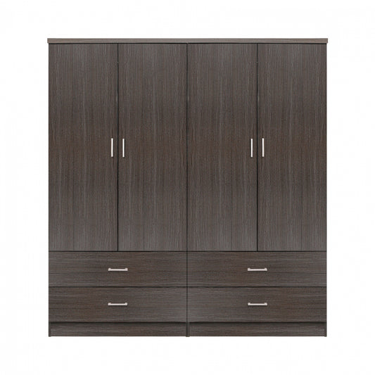 ΣΕΤ 2 ΤΜΧ ΝΤΟΥΛΑΠΑ 4ΦΥΛΛΗ ΜΕ 4 ΣΥΡΤΑΡΙΑ ZEBRANO 160X42X181 HM11349.01