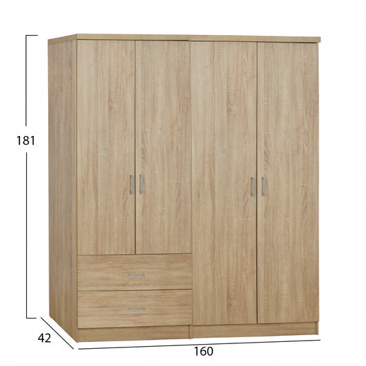 ΣΕΤ 2 ΤΜΧ ΝΤΟΥΛΑΠΑ 4ΦΥΛΛΗ SONAMA 160X42X181 HM11351.02