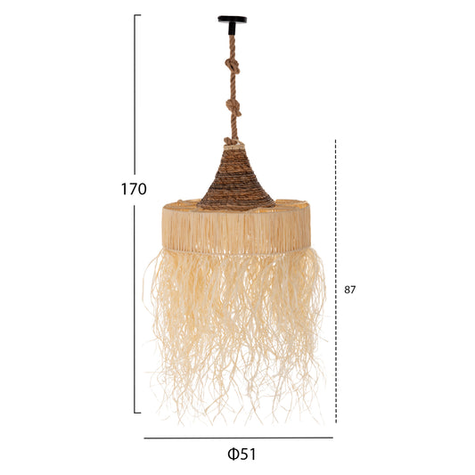 ΣΕΤ ΦΩΤΙΣΤΙΚΟ ΟΡΟΦΗΣ ΚΡΕΜΑΣΤΟ HM11922 ΣΧΟΙΝΙ ΚΑΙ ΙΝΕΣ ΦΟΙΝΙΚΑ Φ51Χ155+Υεκ.