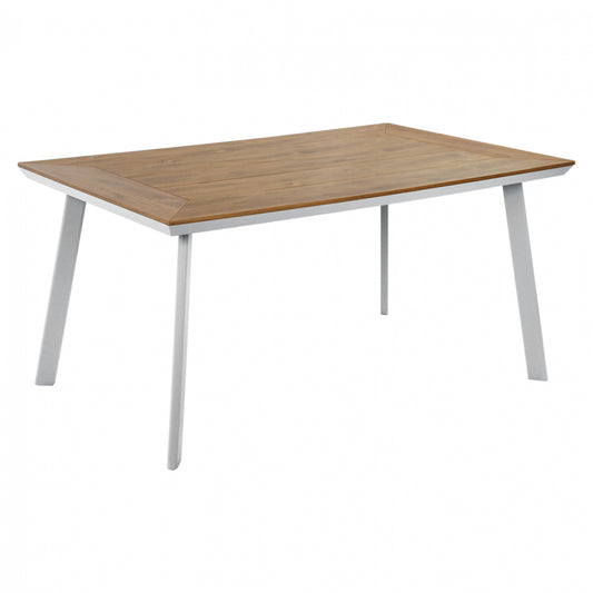 ΤΡΑΠΕΖΙ ΑΛΟΥΜΙΝΙΟΥ TABER ΜΕ POLYWOOD HM5132.11 ΛΕΥΚΟ 160x92x72