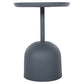 ΤΡΑΠΕΖΙ ΒΟΗΘΗΤΙΚΟ ΣΤΡΟΓΓΥΛΟ DELBEL HM4261.05 ΜΕΤΑΛΛΟ ΜΠΛΕ ΣΚΟΥΡΟ Φ39,5x53,5Υ εκ.