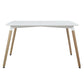 ΤΡΑΠΕΖΙ MINIMAL HM008.01 ΛΕΥΚΟ MDF, ΞΥΛΙΝΑ ΠΟΔΙΑ ΟΞΙΑ, 120Χ80X73Υ ΕΚ.