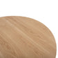 ΤΡΑΠΕΖΙ ΣΤΡΟΓΓΥΛΟ DENTY HM9612.01 MDF ΜΕ ΚΑΠΛΑΜΑ ΔΡΥΟΣ-ΧΡΩΜΑ ΔΡΥΟΣ Φ120x75Υεκ.