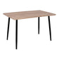ΤΡΑΠΕΖΙ ΤΡΑΠΕΖΑΡΙΑΣ PALOMA HM8334.01, 120X70Χ76,5 SONΟMA, ΜΑΥΡΑ ΠΟΔΙΑ
