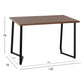 ΤΡΑΠΕΖΙ ΤΡΑΠΕΖΑΡΙΑΣ JAY HM9531 MDF ΚΑΡΥΔΙ-ΜΑΥΡA ΜΕΤΑΛΛΙΚΑ ΠΟΔΙΑ 120x70x76Υεκ.