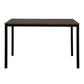 ΤΡΑΠΕΖΙ ΤΡΑΠΕΖΑΡΙΑΣ GOOSE HM9532 MDF ΚΑΡΥΔΙ-ΜΑΥΡΟ ΜΕΤΑΛΛΟ 120X80Χ75Yεκ.