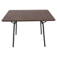 ΤΡΑΠΕΖΙ ΤΡΑΠΕΖΑΡΙΑΣ TRENK HM9614.02 MDF ΜΕ ΚΑΠΛΑΜΑ ΔΡΥΟΣ ΚΑΡΥΔΙ-ΜΑΥΡΟ ΜΕΤΑΛΛΟ 120x120x75Υεκ.